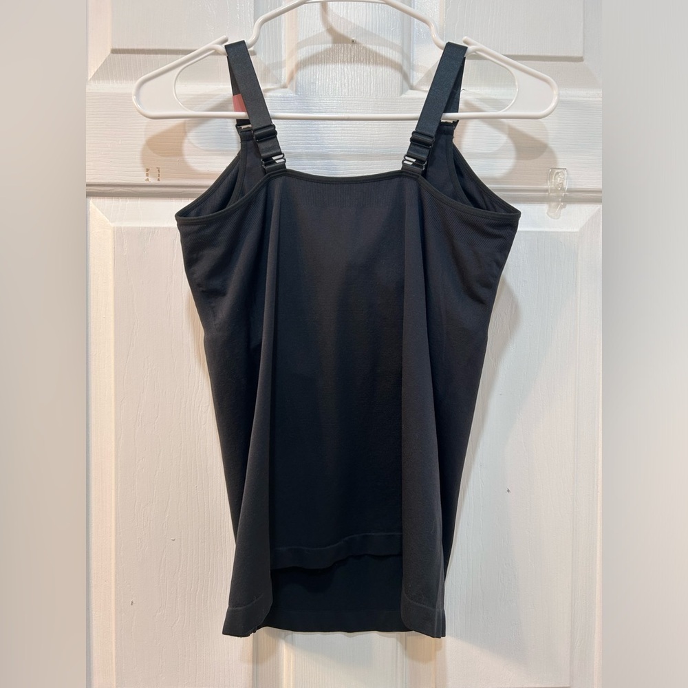 Cacique Black Nursing Cami Sz 18/20 Stretch Comfort Support Breastfeeding Casual - Picture 2 of 7